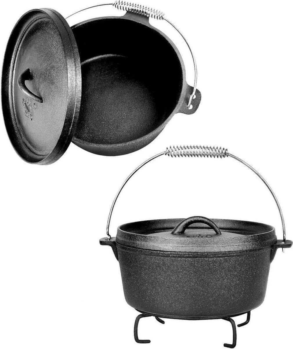 EL Fuego Dutch Oven Set Gietijzer 7-delig - Afbeelding 4