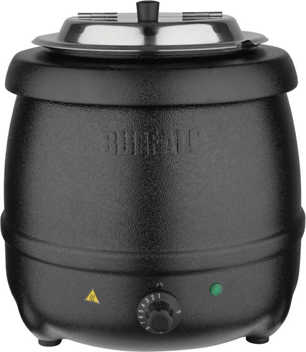 Buffalo Soepketel 10 Liter - Verstelbare Warmteregelaar - Zwart