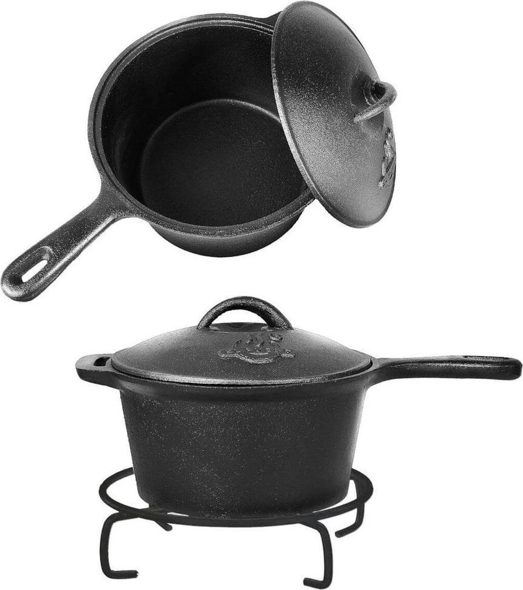 EL Fuego Dutch Oven Set Gietijzer 7-delig - Afbeelding 5