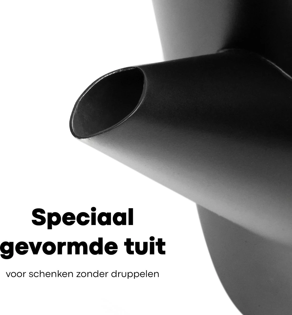 Vatten® - Premium RVS Theepot - Incl. RVS Theefilter - 1L - Zwart - Dubbelwandig - Afbeelding 4