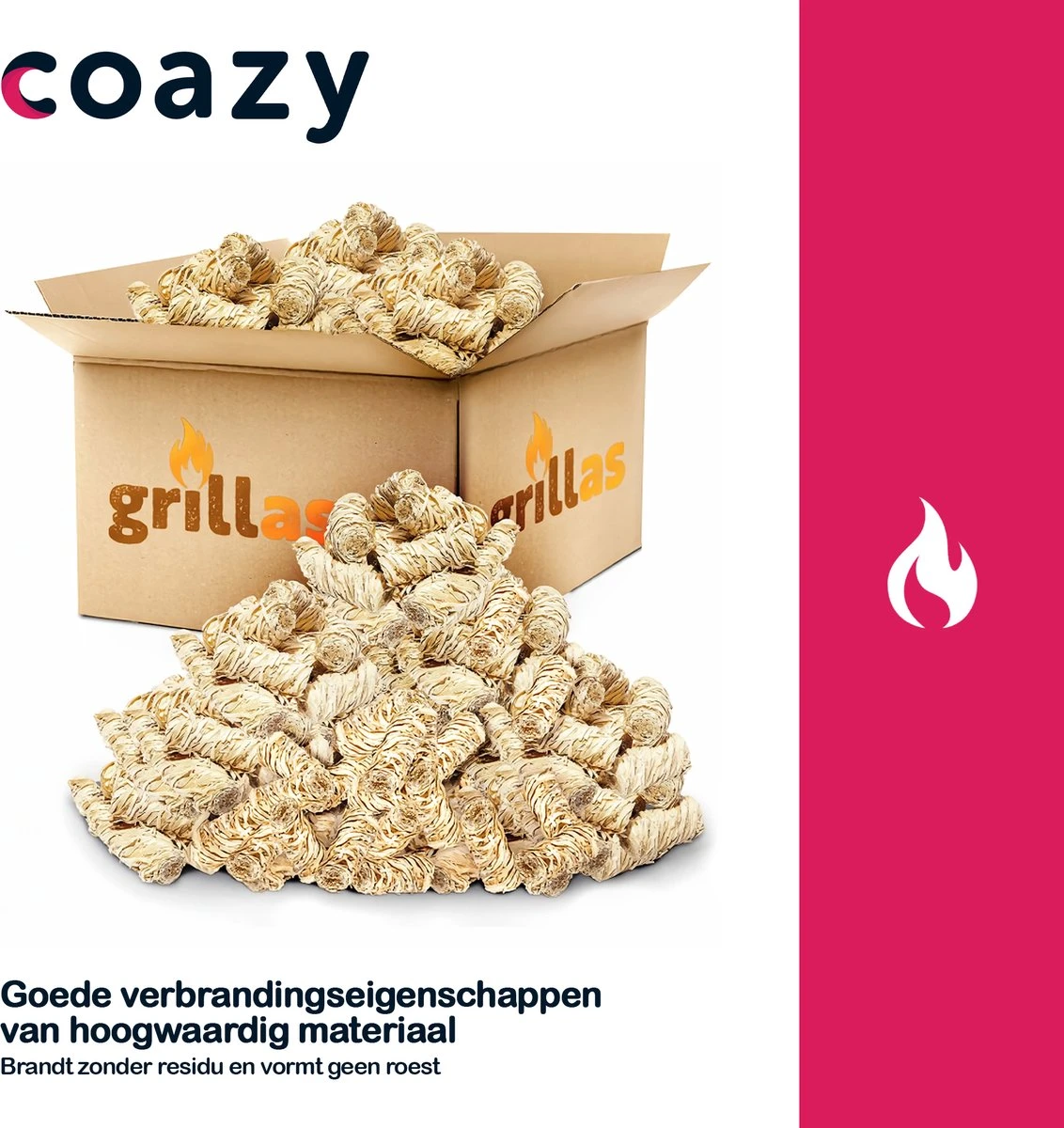 Aanmaakkrullen Voor BBQ Of Kachel | 10kg ECO FSC Gecertificeerd Aanmaakhout Barbecue - Biologisch En Duurzaam Aanmaakwokkels - Houtwol Wokkels - Barbeque Aansteker - Aanmaakblokjes - Accessoires - Ongeveer 800krullen - Afbeelding 8