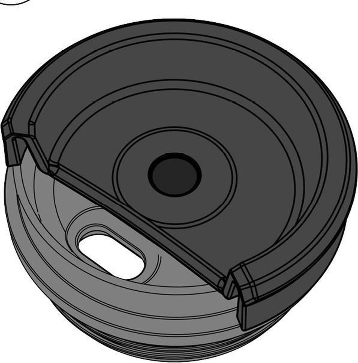 Stanley The NeverLeak™ Travel Mug 0,35L NEW - Thermosfles - Matt Black - Afbeelding 3