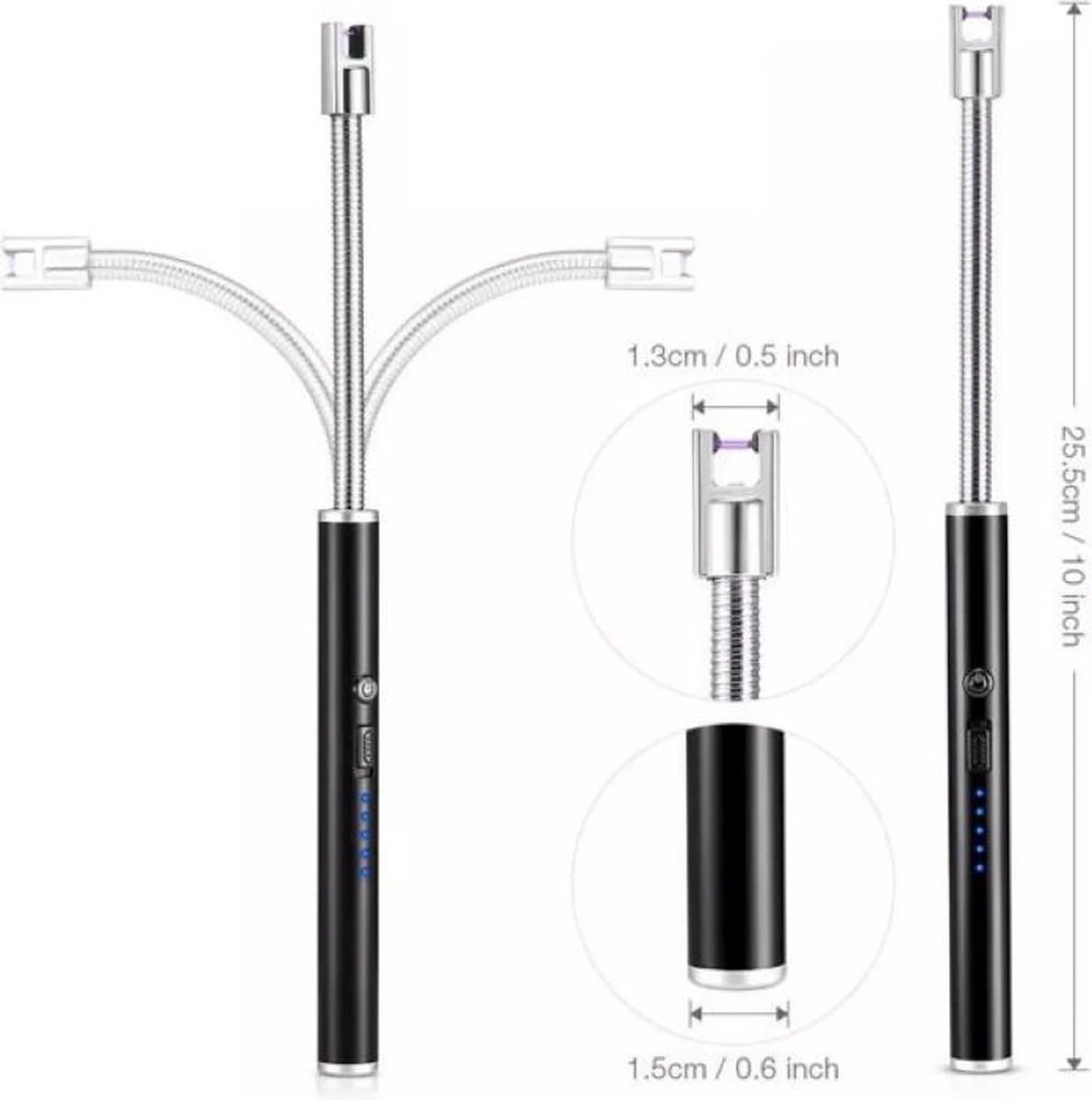 Arc Flexibele Elektrische Plasma Aansteker Voor Keuken, Kaars Of Bbq. Oplaadbaar Via USB - Afbeelding 3