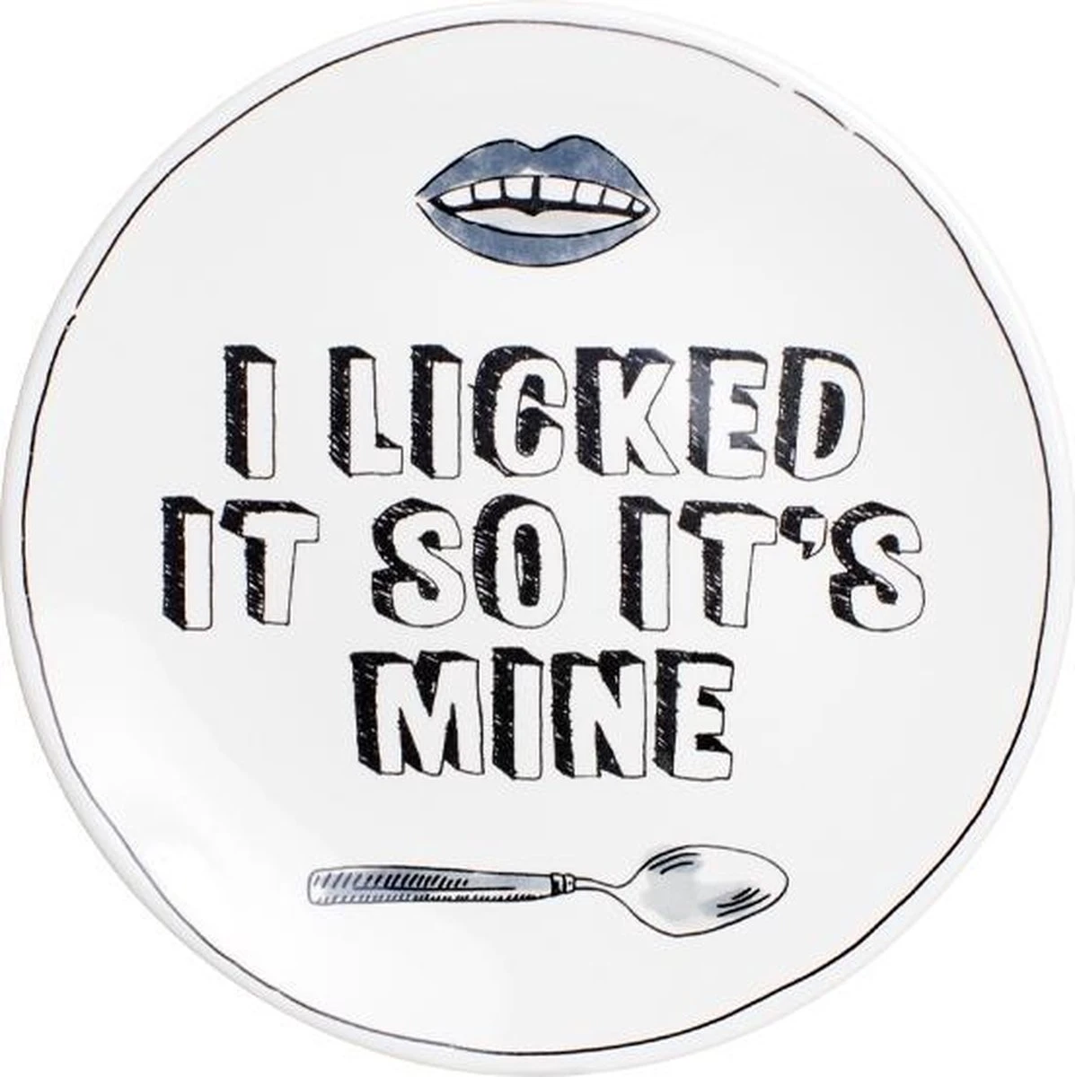 Blond Amsterdam - X Noir - Bord - I Licked - Ø 22 Cm
