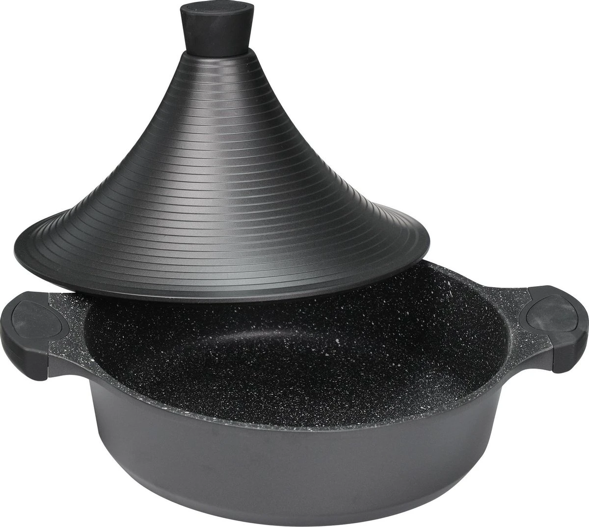 BIKO | Luxe Aluminium Tajine Inductie| Tagine | Geschikt Voor 4-8 Personen - Inductie - Zwart - Afbeelding 4