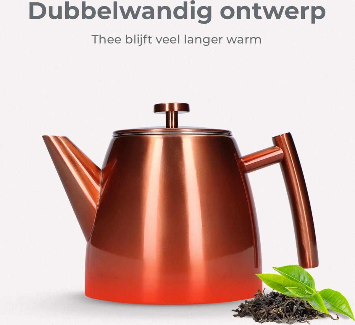 Vaja® Theepot Juliette Rosé Dubbelwandig - Afbeelding 4