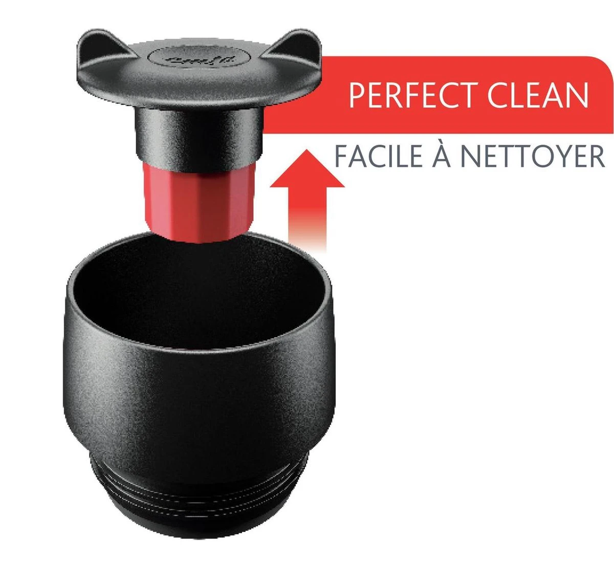 Tefal Travel Mug Thermobeker - 500 Ml - RVS/Zwart - Afbeelding 5