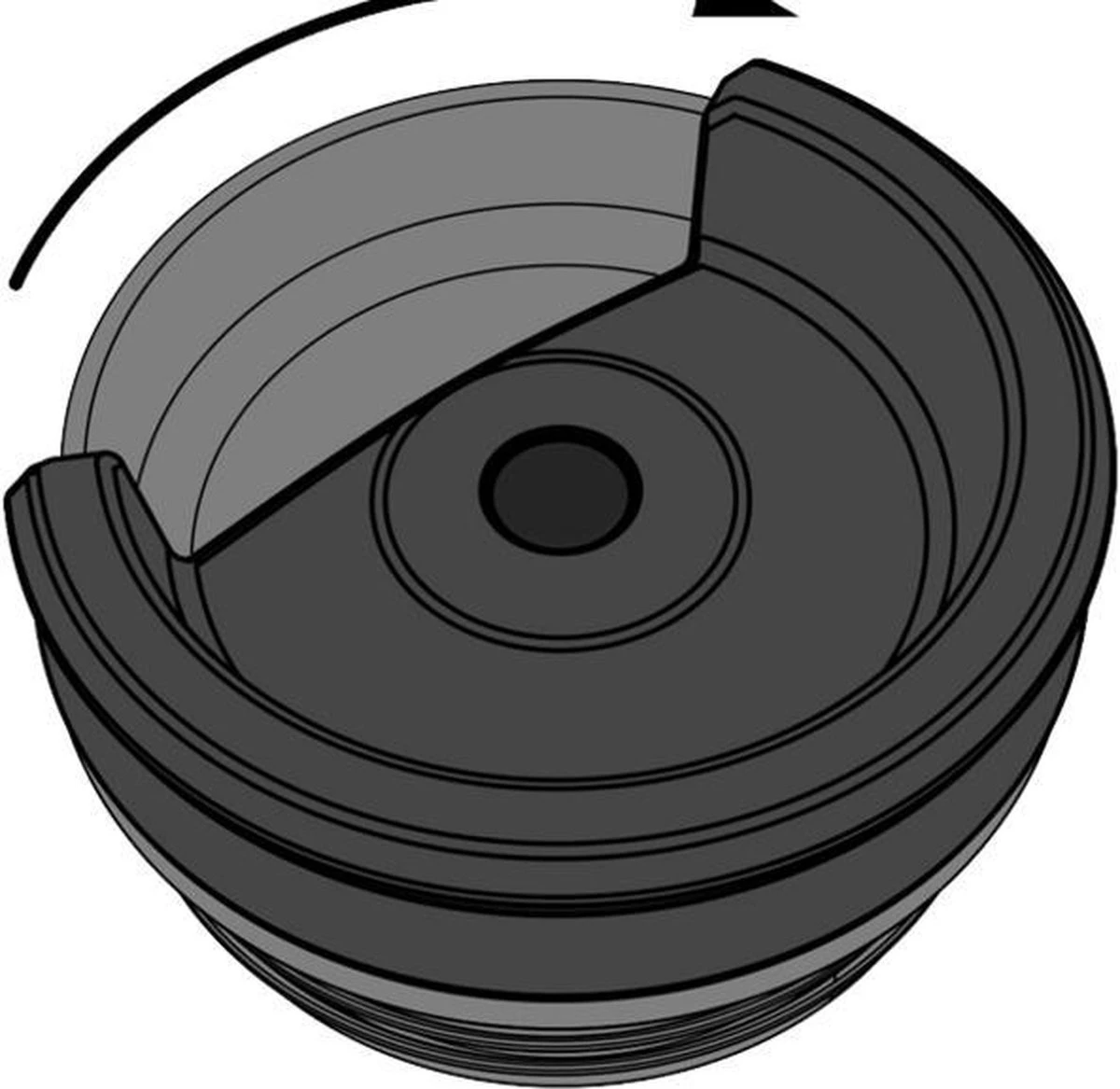 Stanley The NeverLeak™ Travel Mug 0,35L NEW - Thermosfles - Matt Black - Afbeelding 2