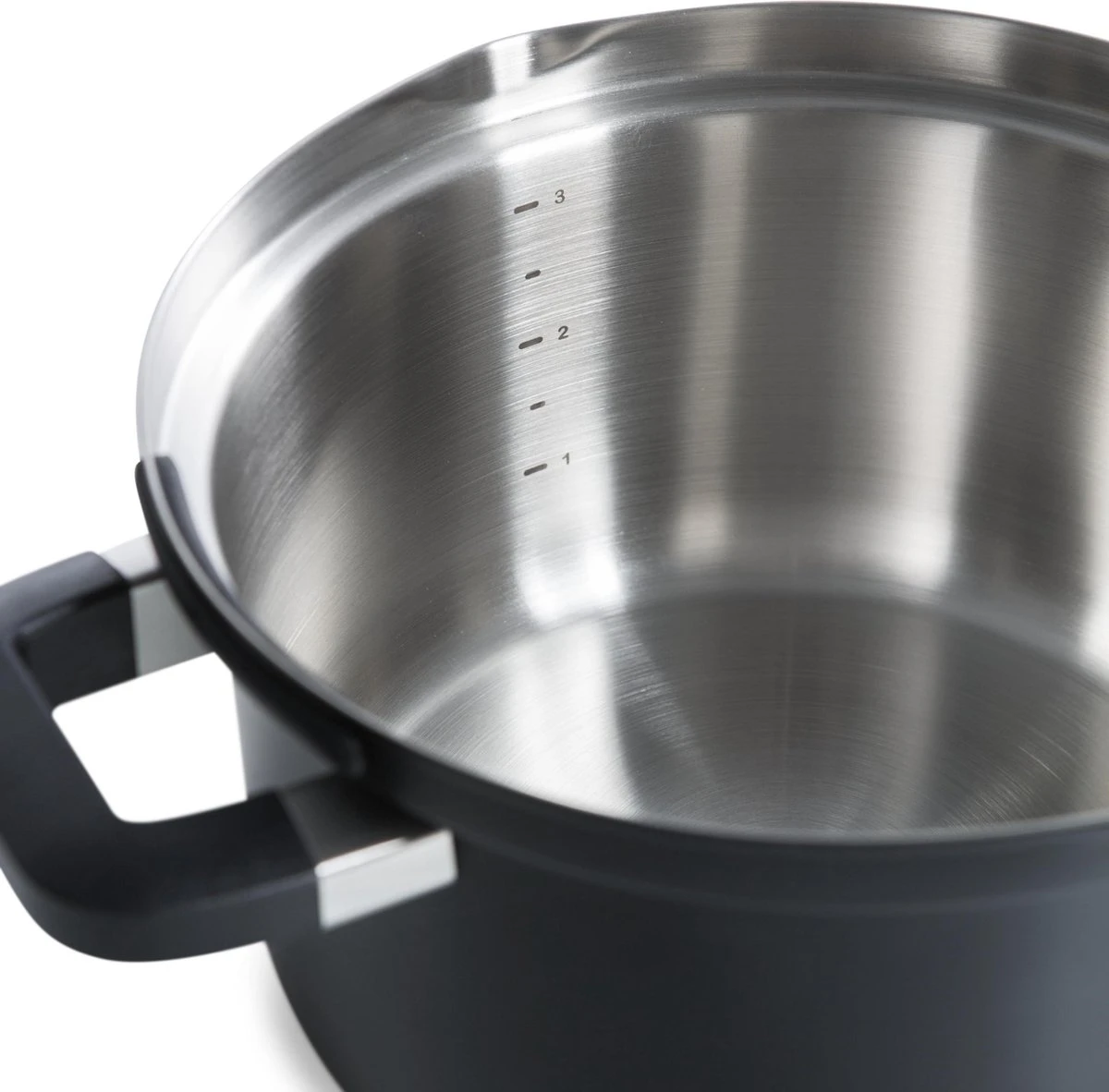 BK Flow Cool Black Glas Kookpannenset - 4-delig - Zwart - Glazen Deksel - Veilig Afgietsysteem - Inductie - Afbeelding 6