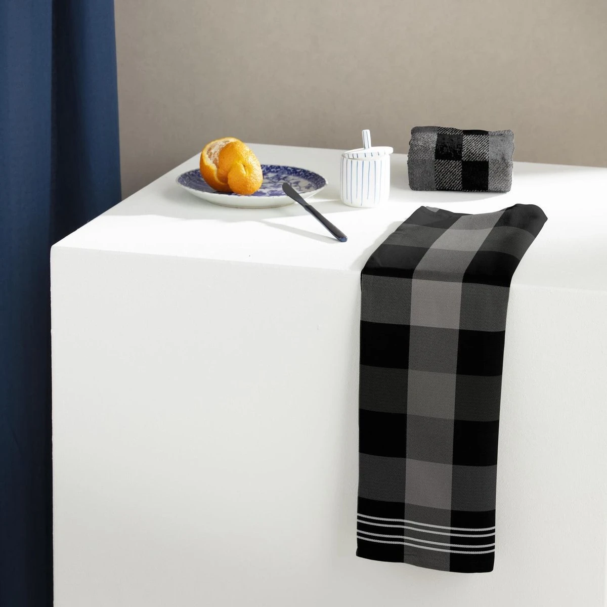 DDDDD Feller - 2 Theedoeken & 2 Keukendoeken - Grey - Afbeelding 4