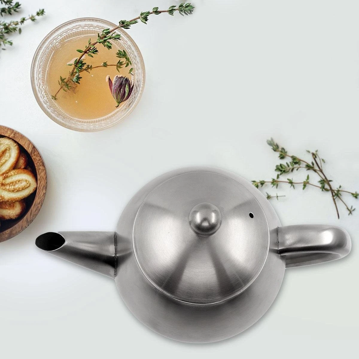 Vaja Valerie - Theepot Met Filter - Dubbelwandig - RVS - 1.2L - Afbeelding 12