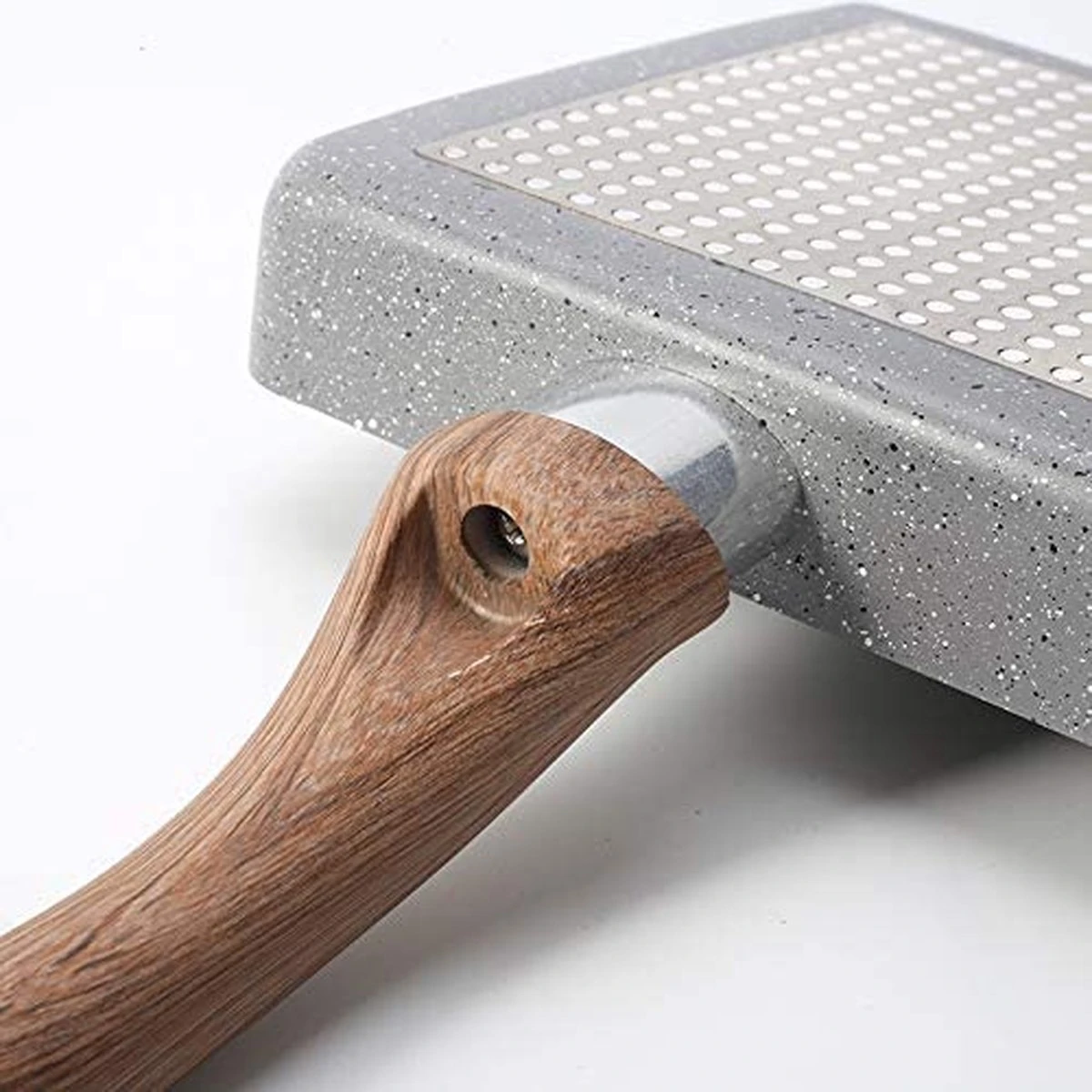 Zaigon All In 1 Pan - Inductie + Vaatwasmachinebestendig - Kleine Pan - Omeletpan - Tamagoyaki Pan - Tamago Pan - Vierkante Pan - Sushi Pan - Vierkante Pan - Afbeelding 5