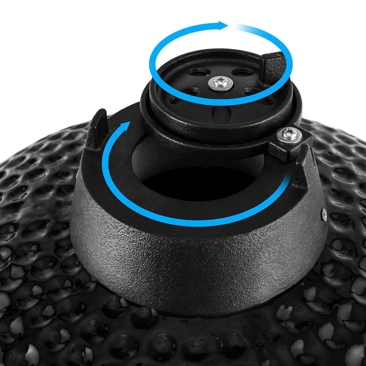 Patton Kamado Houtskool Barbecue - 18" - Grilloppervlak Ø 39 Cm - Met Bluetooth Thermometer - Groen - Afbeelding 13