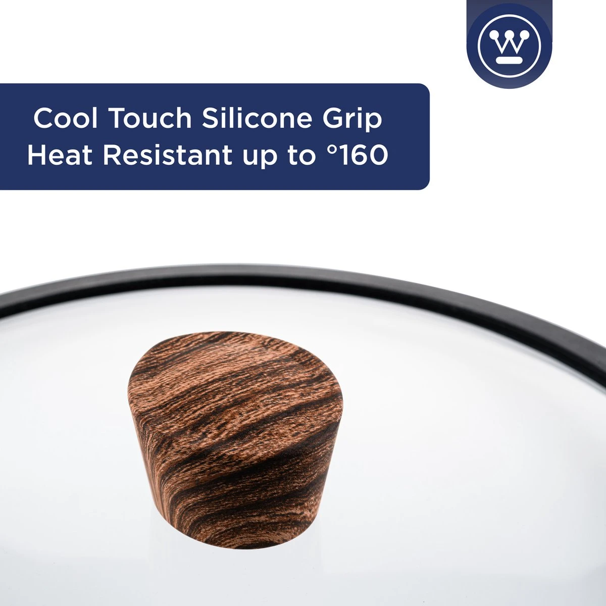 Westinghouse Hapjespan Inductie - Ø 32 Cm - Zwart Marmer - Speciale Editie - Met Deksel - Afbeelding 6