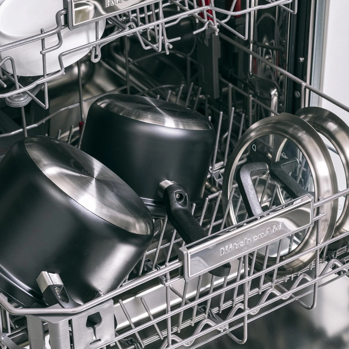 BK Flow Cool Black Glas Kookpannenset - 4-delig - Zwart - Glazen Deksel - Veilig Afgietsysteem - Inductie - Afbeelding 5