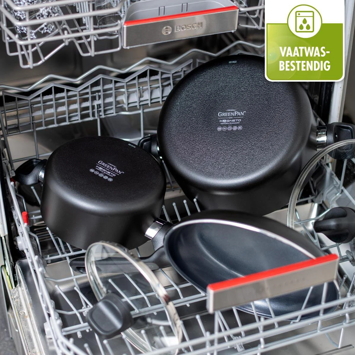 GreenPan Memphis Koekenpan 30cm - Zwart - Inductie - PFAS-vrij - Afbeelding 13