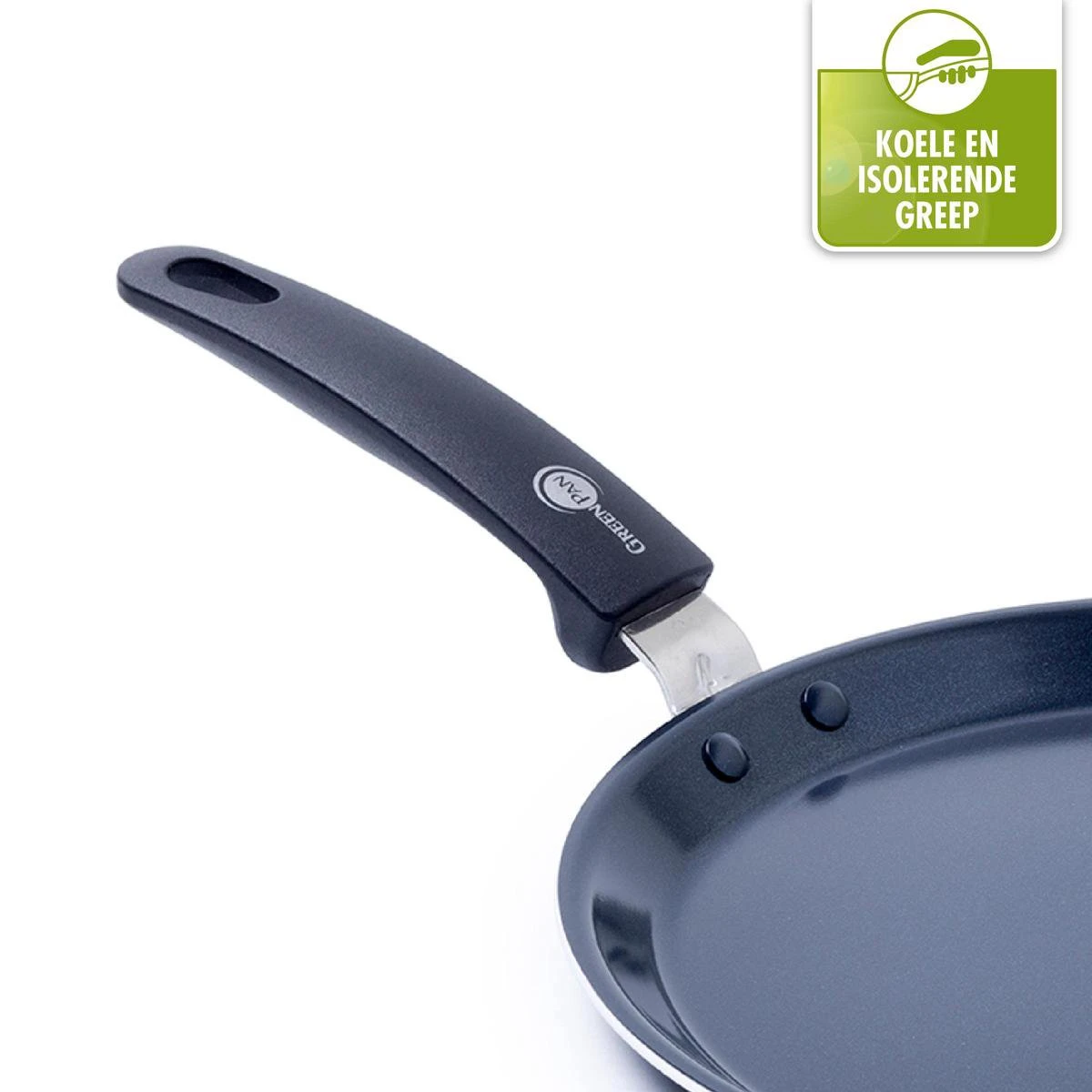 GreenPan Essentials Pannenkoekenpan 24cm - Zwart - Inductie - PFAS-vrij - Afbeelding 5