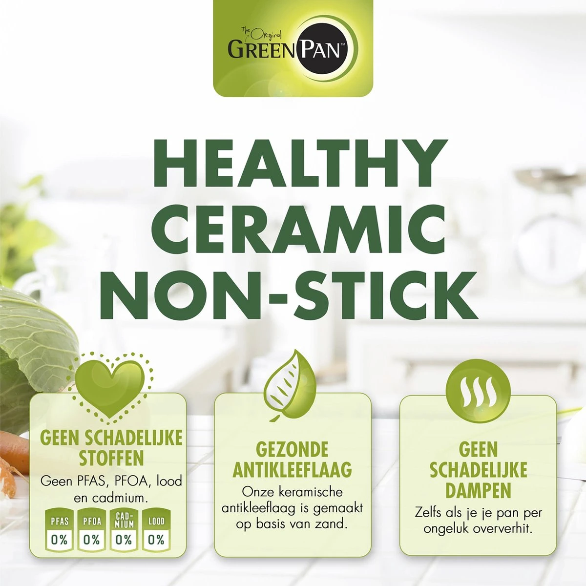 GreenPan Barcelona Infinity Pro Hapjespan Met Deksel 30cm - Zwart - Inductie - PFAS-vrij - Afbeelding 12