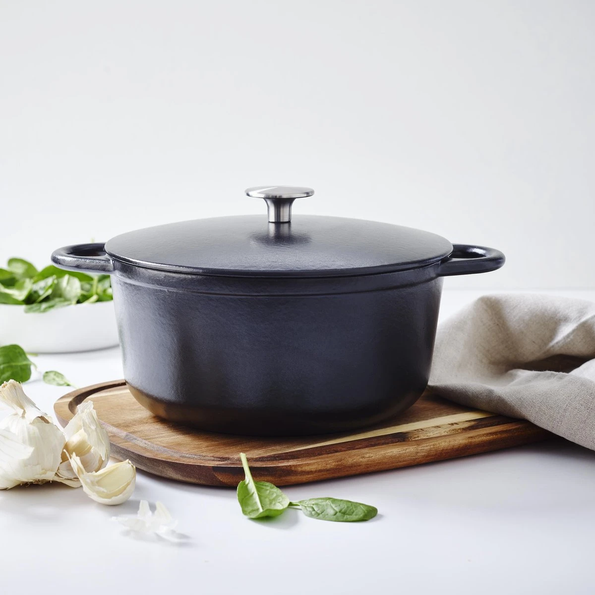 Gero Mads Braadpan Ø 24 Cm - Zwart - Gietijzer - Inductie - Afbeelding 2