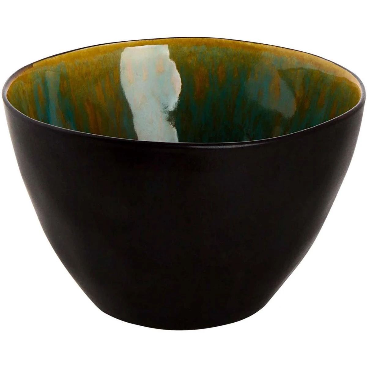 Palmer Serviesset Lotus Stoneware 6-persoons 24-delig Zwart Turquoise - Afbeelding 9