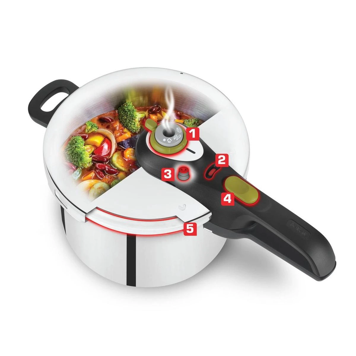 Tefal Secure5 NEO Snelkookpan - 4 Liter - Ø 22 Cm - Afbeelding 4