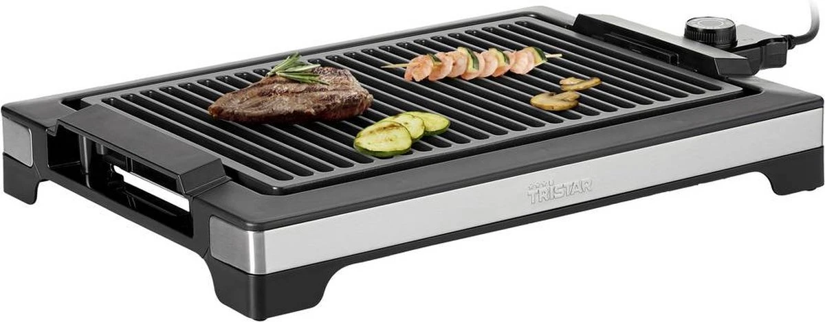 Tristar Bakplaat & Elektrische Grill BP-2780 – Elektrische Barbecue & Grillplaat – Voor Binnen En Buiten - Zwart - Afbeelding 5