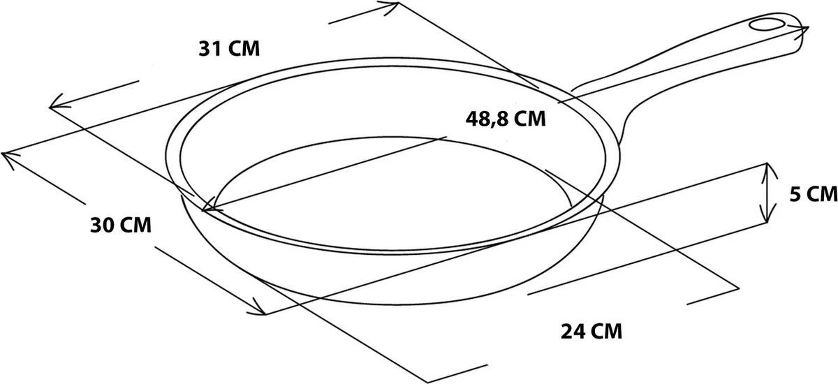 GreenPan Memphis Koekenpan 30cm - Zwart - Inductie - PFAS-vrij - Afbeelding 2