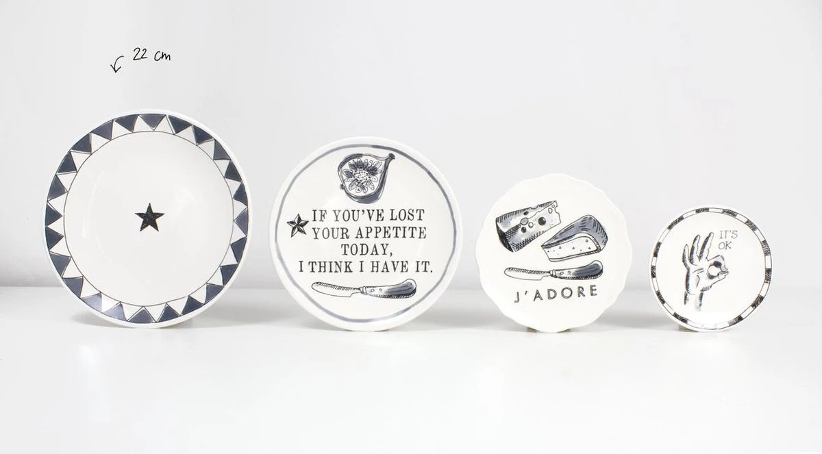 Blond Amsterdam - X Noir - Bord - I Licked - Ø 22 Cm - Afbeelding 5