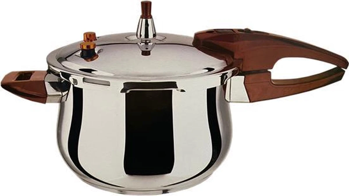 Kookkunst Holland Snelkookpan 6 Liter Roestvrijstaal - Inductie - Pressure Cooker