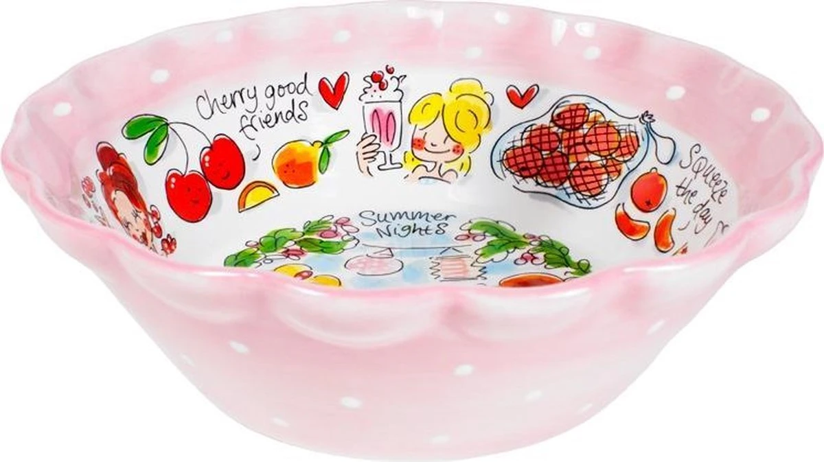 Blond Amsterdam Even Bijkletsen Fruit Schaal - Ø 24 Cm