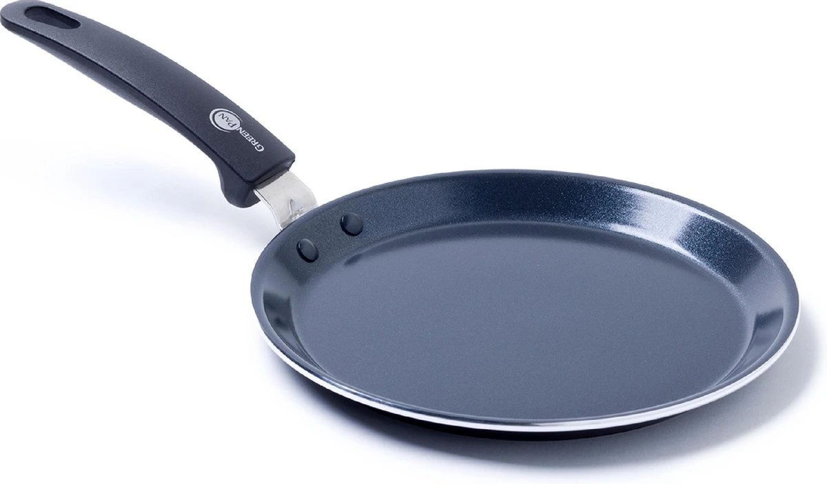 GreenPan Essentials Pannenkoekenpan 24cm - Zwart - Inductie - PFAS-vrij
