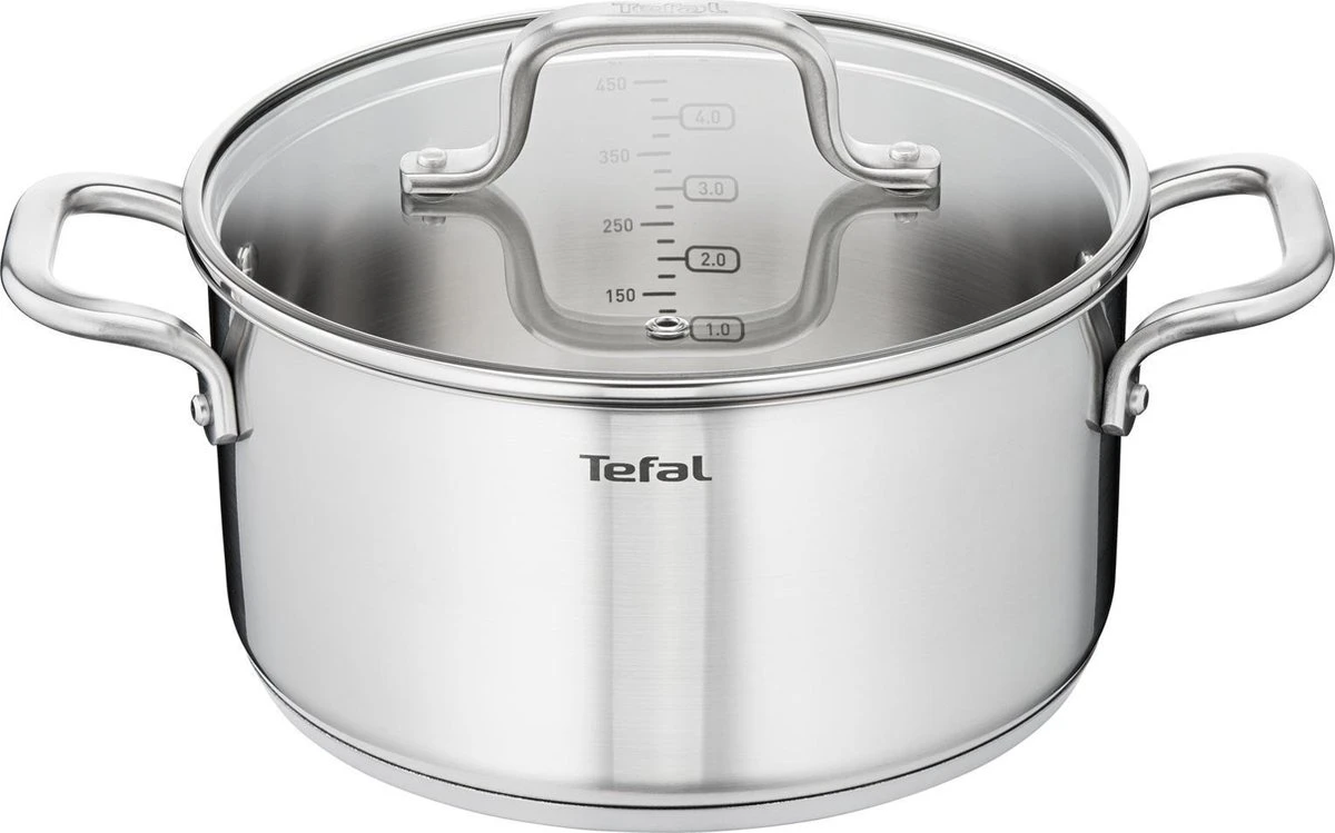 Tefal Virtuoso Pannenset 5 Delig - Hoge Kookpan Ø 22 Cm + Steelpan Ø 16 Cm + Kookpannen Ø 18/20/24 Cm - Afbeelding 11