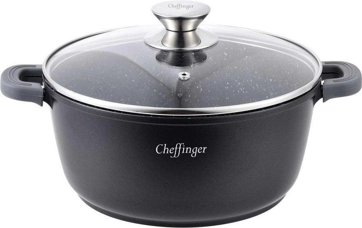 Cheffinger Cooking | Braadpan Met Deksel | 24cm | Alle Warmtebronnen | DC24 - Afbeelding 4