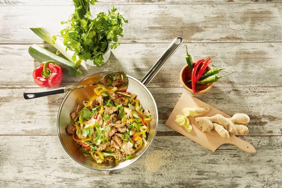 Demeyere Wok - Ø 30 Cm - Vlakke Bodem - Afbeelding 6