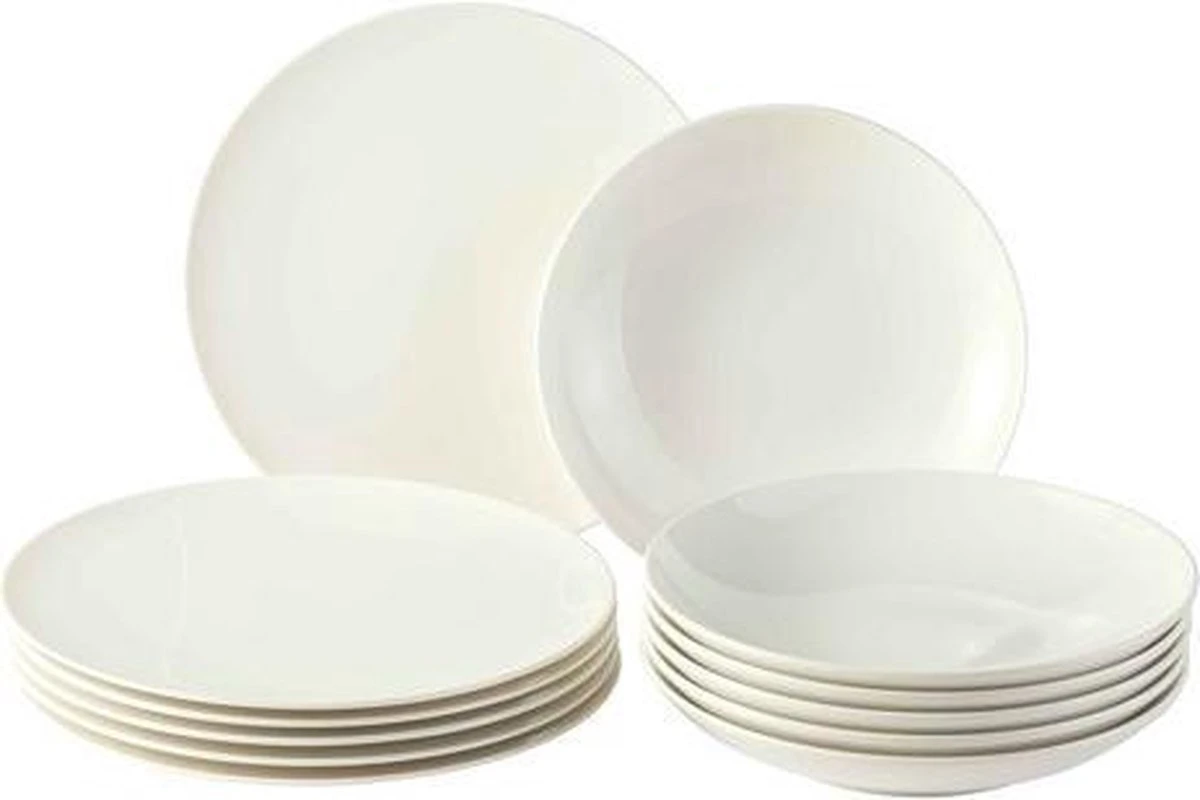 Villeroy & Boch Vivo New Fresh Basic Tafel Serviesset - 6 Personen - 12 Delig - Porselein - Afbeelding 4