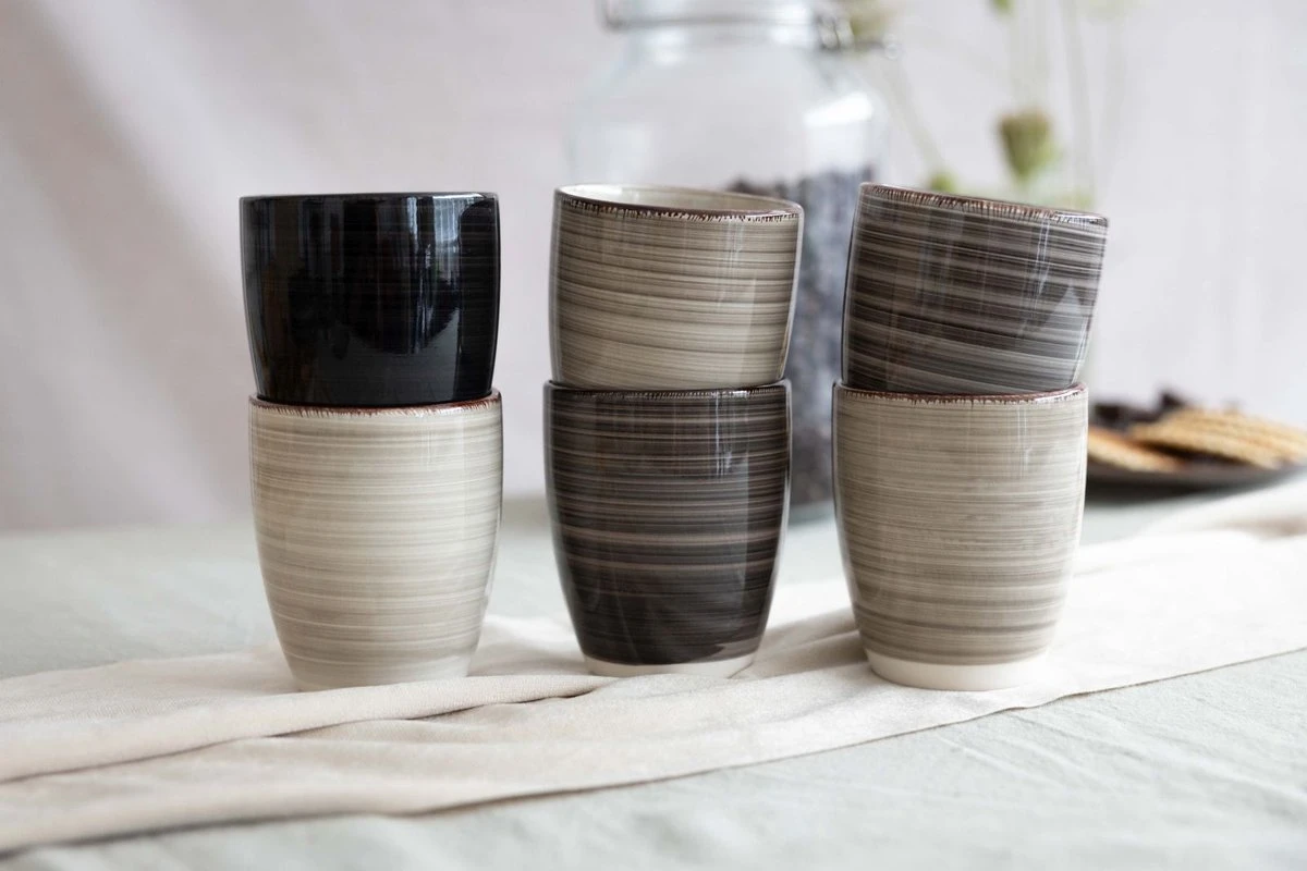 Studio Tavola Bekers Vintage Loft 350 Ml - 6 Stuks - Afbeelding 3