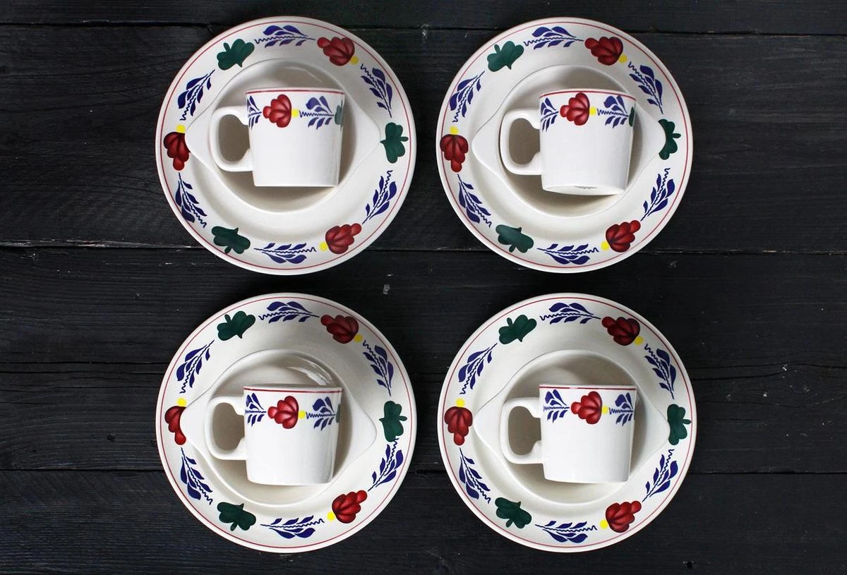 Boerenbont Set Van 4 Bekers Roeland - Afbeelding 2