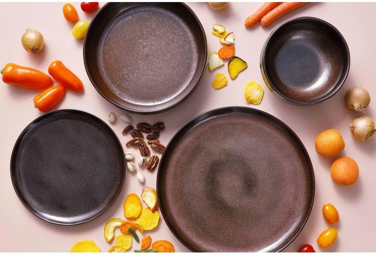 Palmer Serviesset Bama Copper Stoneware 6-persoons 24-delig Koper - Afbeelding 12