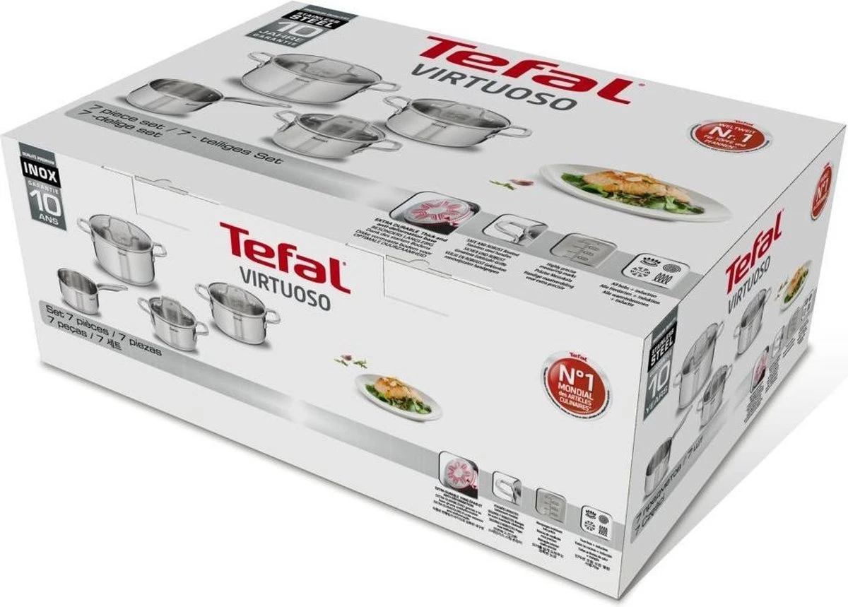Tefal Virtuoso Pannenset 4-delig - Kookpan Ø 16/20/24 Cm + Steelpan Ø 16 Cm - Afbeelding 11