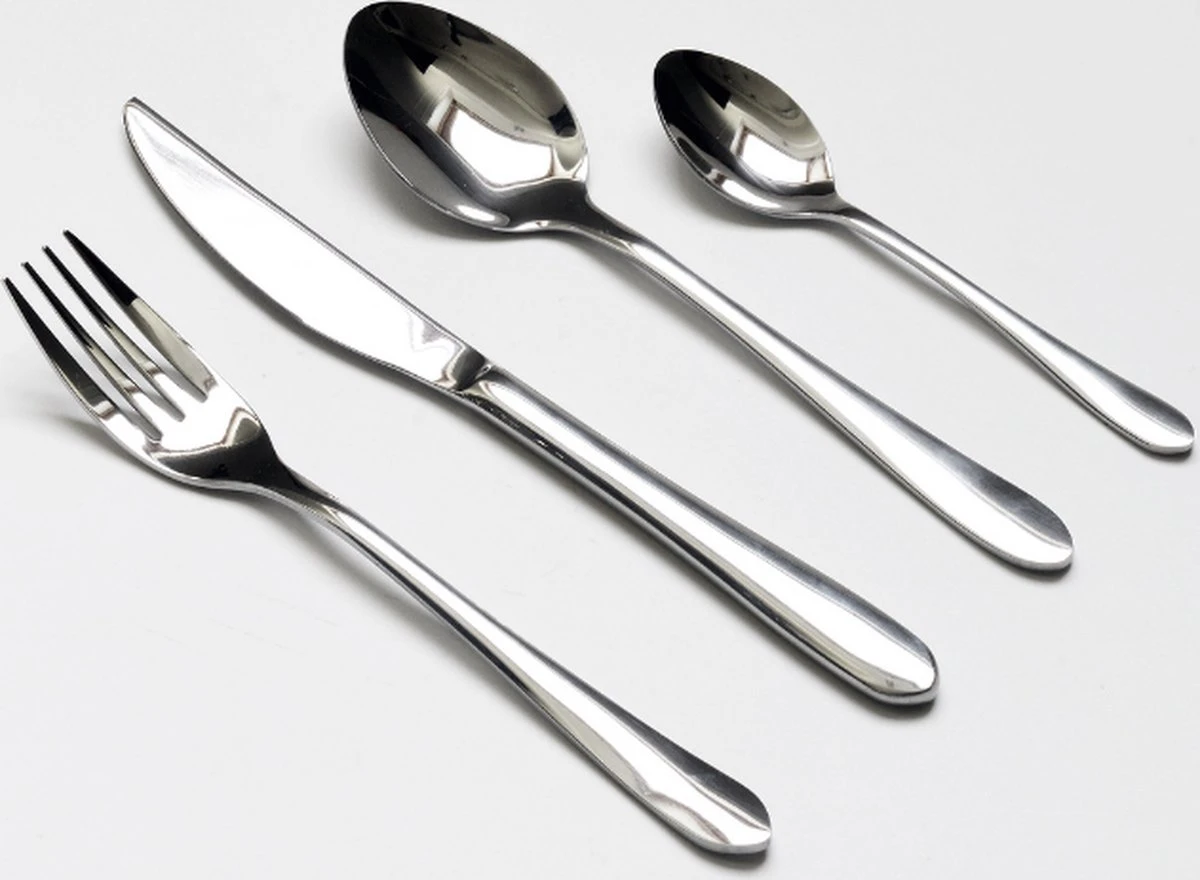 Merkloos Bestekset Luxe Round 24-delig | Premium Quality | 6 Personen