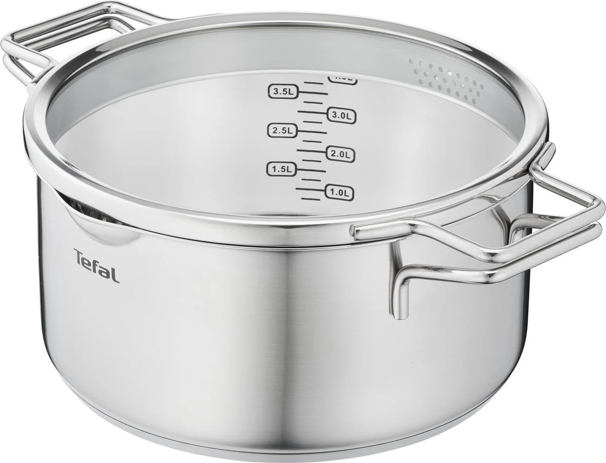 Tefal Nordica Pannenset 4 Delig - Steelpan Ø16 Cm & Kookpan Ø 18 + Ø 20 + Ø 24 Cm - Afbeelding 8