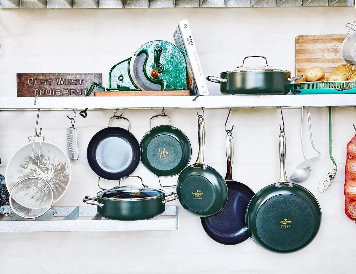 Dagelijkse Kost Door Jeroen Meus - Hapjespan Met Deksel ø24cm - Inductie - PFAS-vrij - Afbeelding 4