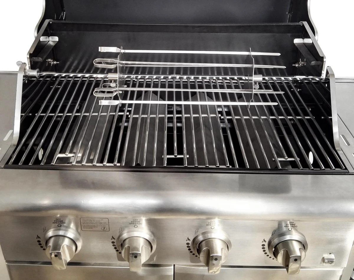 BBQ Rotisserie Kebab Spiezen Set (universele Set Geschikt Voor De Meeste Rotisseries / BBQ Spitten) - Afbeelding 9