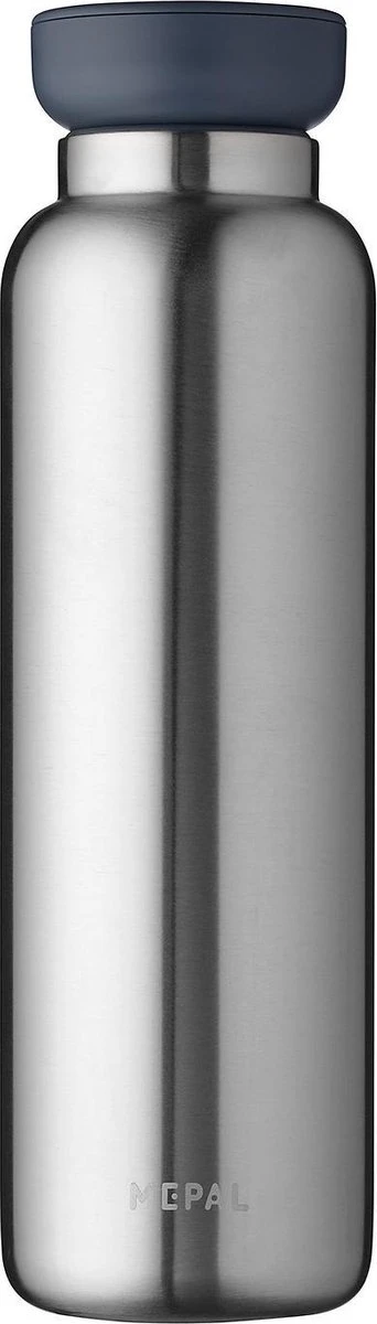 Mepal – Isoleerfles Ellipse 900 Ml – Houdt Je Drankje 12 Uur Warm En 24 Uur Koud – Natural Brushed – Geschikt Voor Bruiswater – Thermosfles – Lekdicht