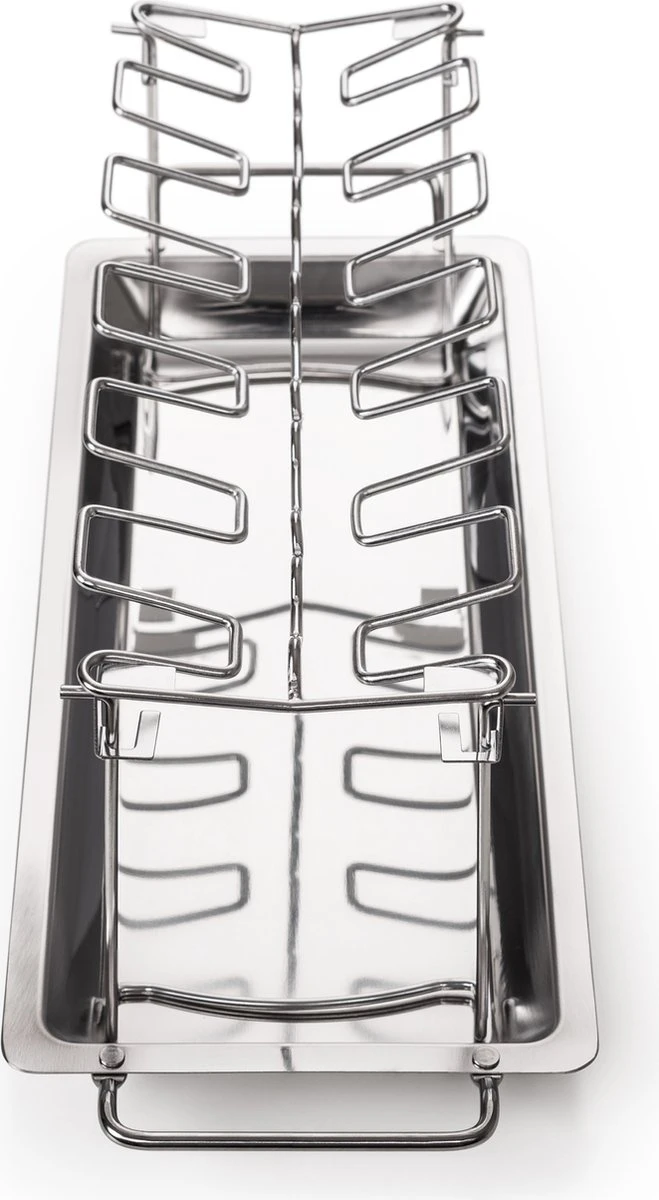 Blumtal BBQ Rek - Robuuste Roestvrijstalen Kippenpoot Rek - Voor 12 Poten - Kippengrillstandaard - Vaatwasmachinebestendig - Afbeelding 2