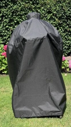 Merkloos Kamado BBQ Large Beschermhoes Cover Tot 25" Inch - Hoes Zwart Groot - O.a. Big Green Egg, Grill Guru, Kamado Joe Classic, Patton, The Bastard, Takumi, Tarrington House