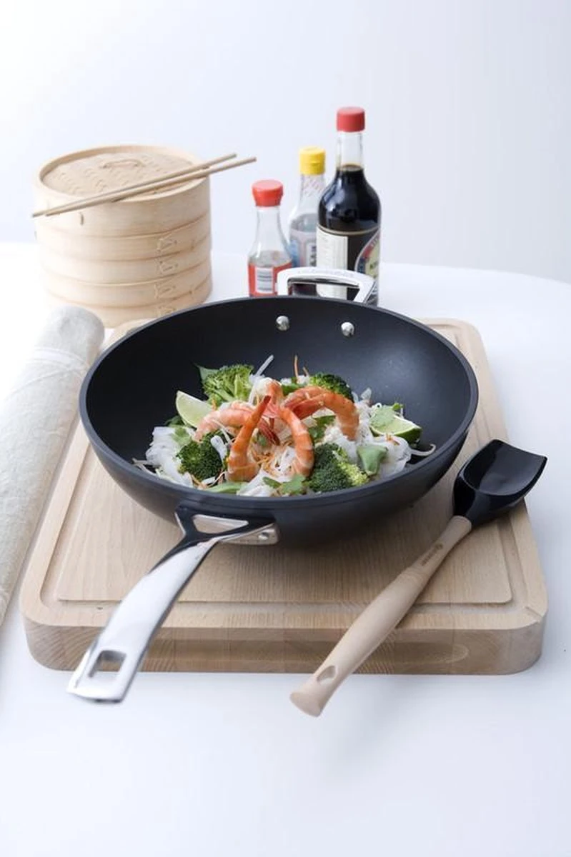 LE CREUSET - Les Forgees - Wokpan 30cm - Afbeelding 2