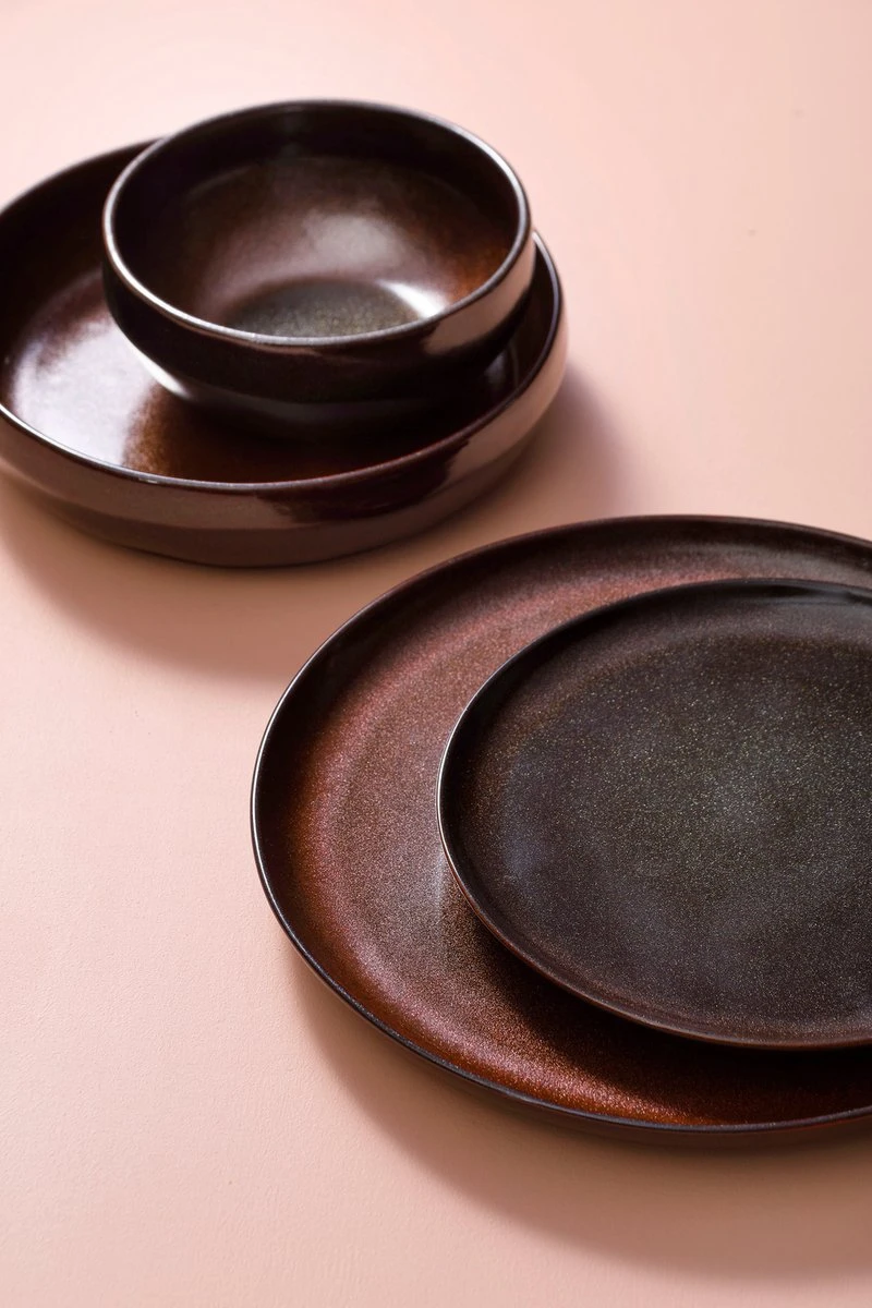 Palmer Serviesset Bama Copper Stoneware 6-persoons 24-delig Koper - Afbeelding 7