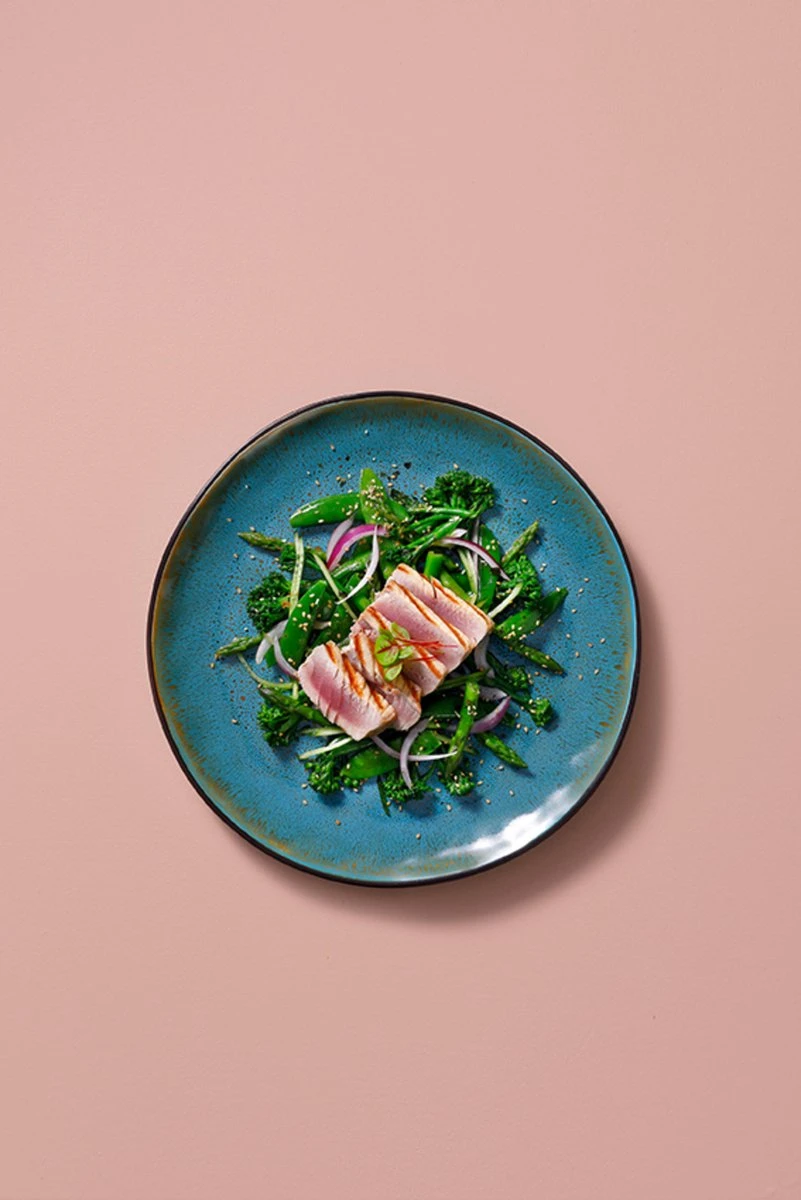 Palmer Serviesset Lotus Stoneware 6-persoons 24-delig Zwart Turquoise - Afbeelding 10