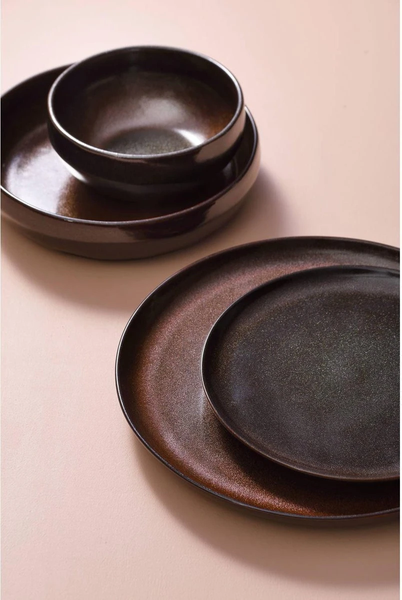 Palmer Serviesset Bama Copper Stoneware 6-persoons 24-delig Koper - Afbeelding 13